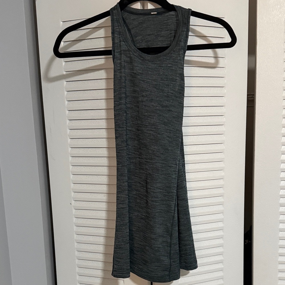 lululemon athletica Heathered Dark Gray Racerback Tank